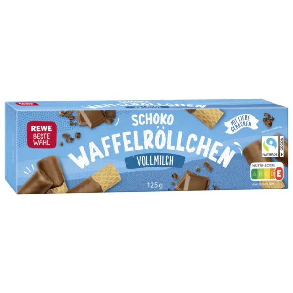 Rewe Schoko WaffelRollchen Vollmilch 125g