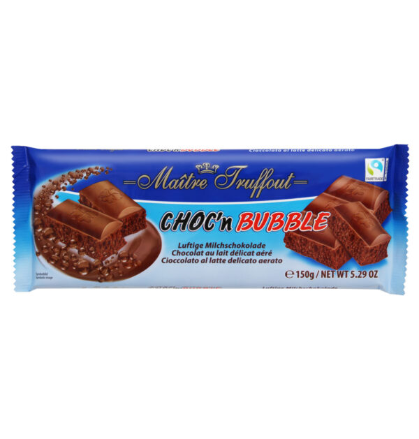Choc'n Bubble aérées chocolat au lait 150g