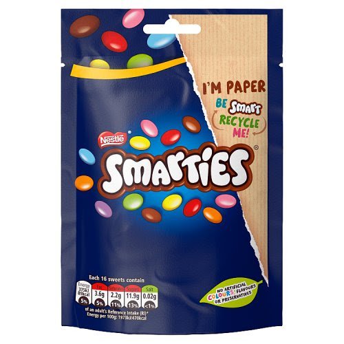 Nestle Chocolate Smarties Pouch Bag 8x105g
