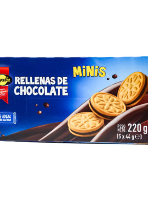 Ayala Rellenas De Chocolate Minis 220gx10