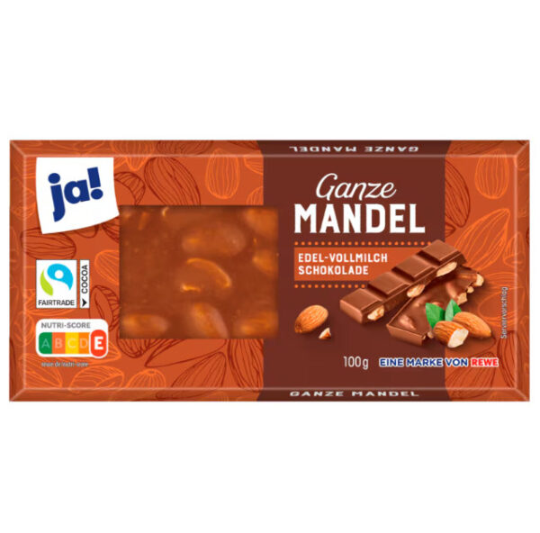 Ja! Chocolat Ganze Mandel 100gx18