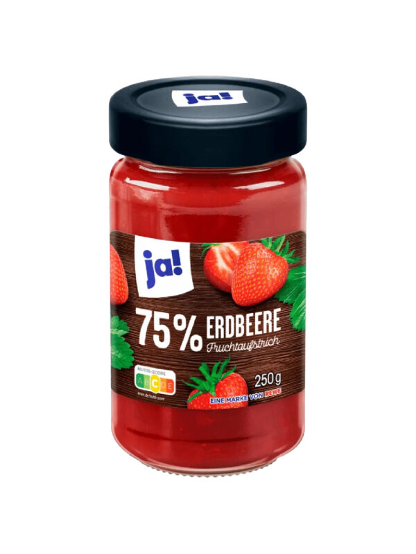 ja! Konfitüre 75% Erdbeere 250gx10
