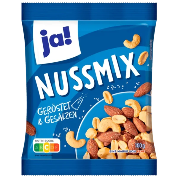 ja! NussMix grillées et salées 150gx24