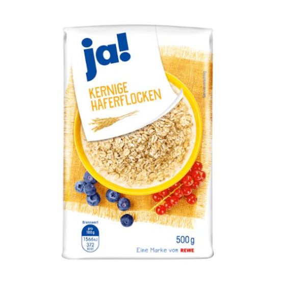 ja! kernige haferflocken 500gx10