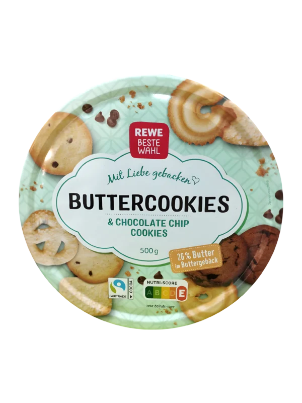 Rewe Beste Wahl Danish Cookies 500g x12